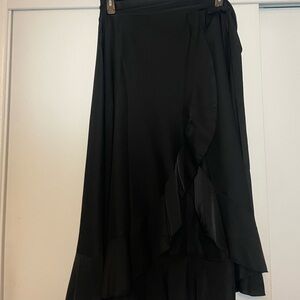 Shein tie ruffle skirt